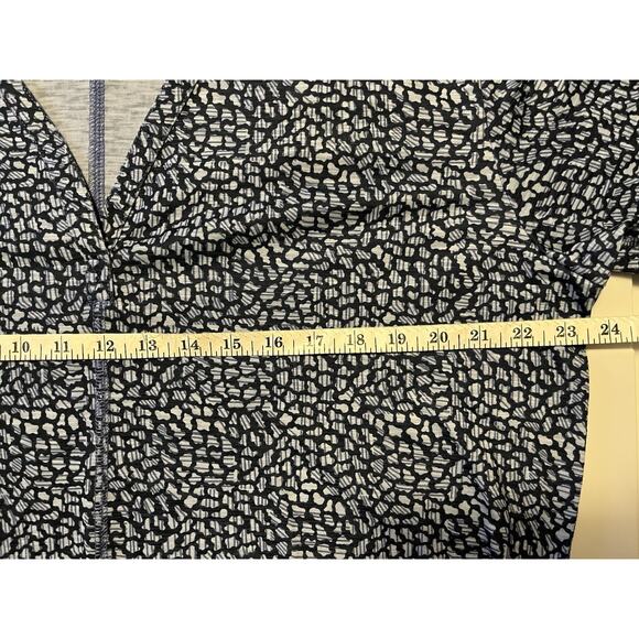 LL Bean Top Womens XL Reg Streamside Tee Split Neck 3/4 Sleeve Gorpcore Blue NWT - Picture 8 of 9